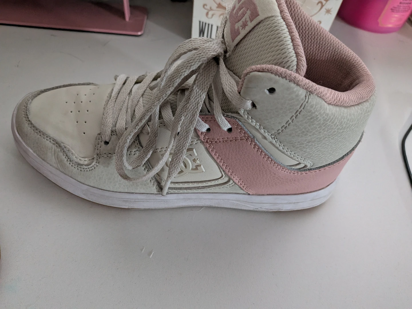 DC Shoes High-Top Sneakers White & Pink - photo 4