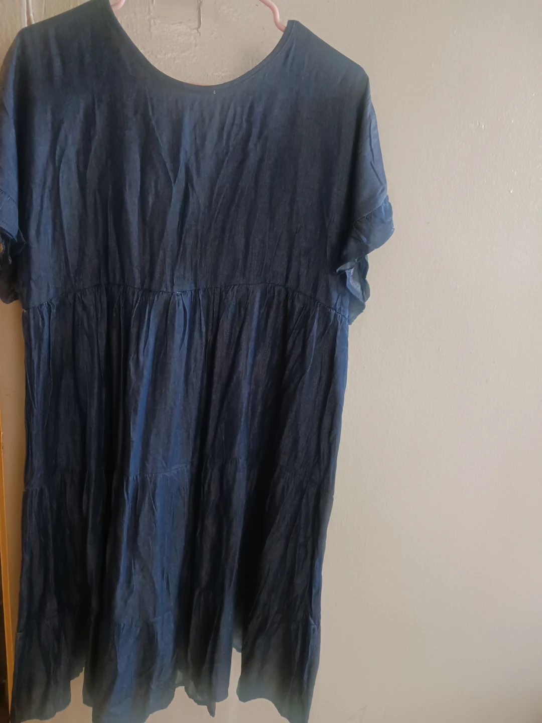 Denim Tiered Dress