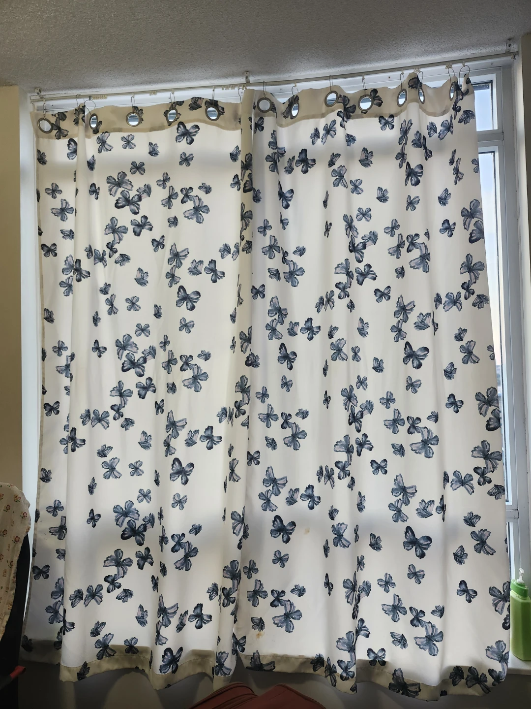 Curtains with Butterfly Pattern