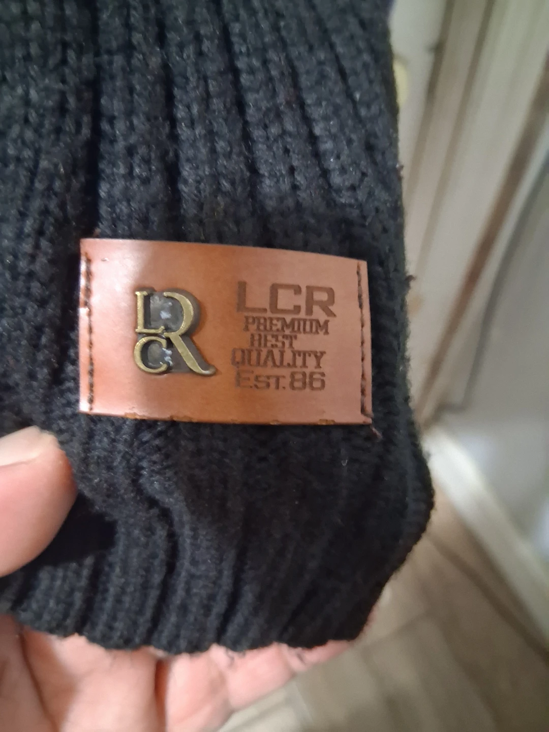 LCR Premium Black Sweater with Geometric Design - photo 3