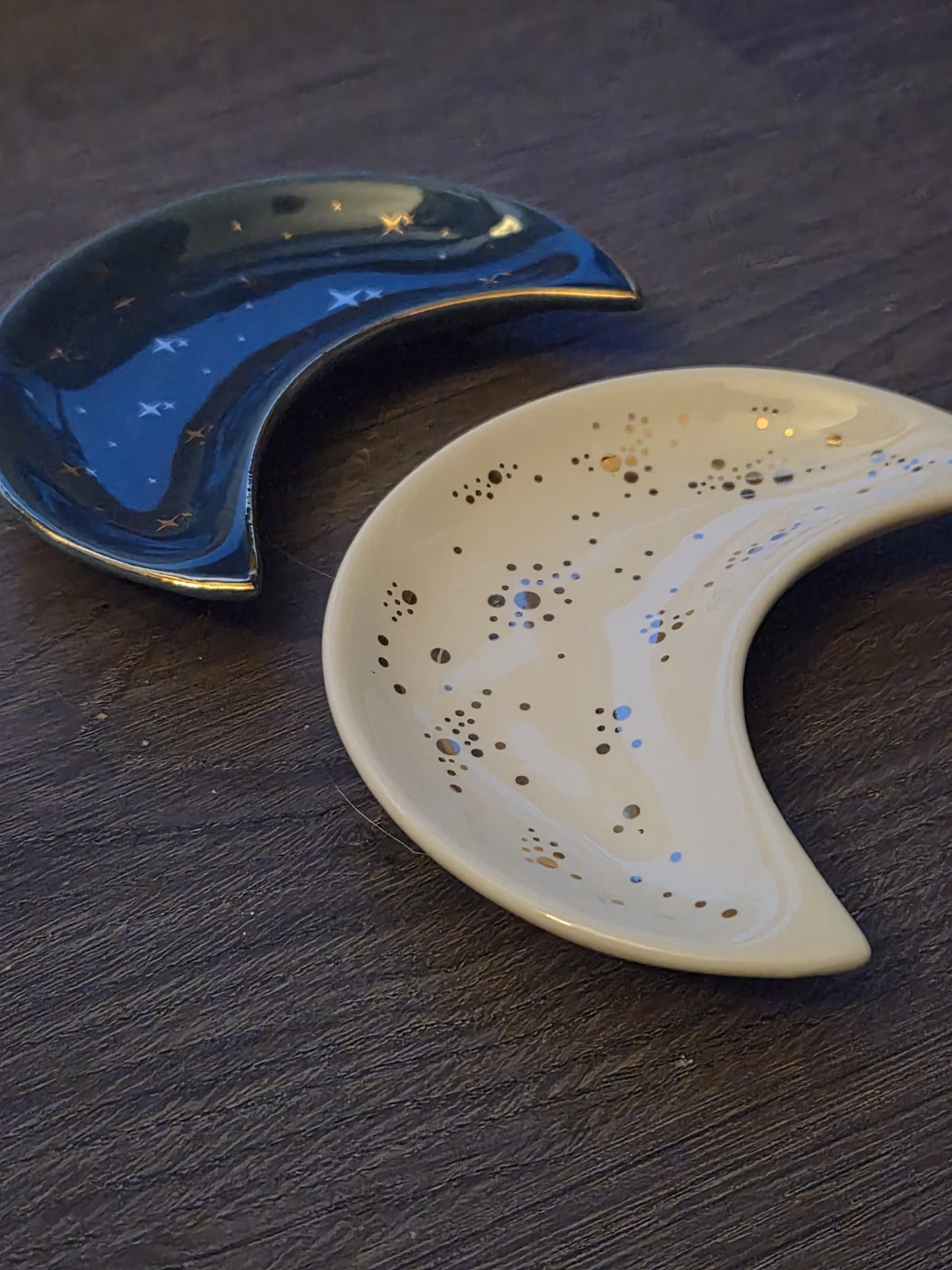Set of 2 Moon Shaped Trinket Dishes - photo 3