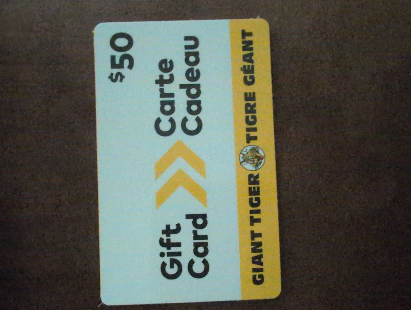 $50 Giant Tiger Gift Card