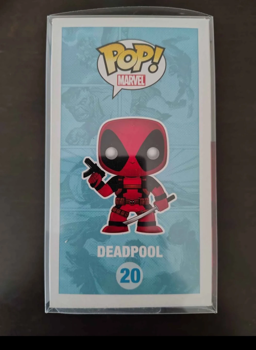 Funko Pop Marvel Deadpool #20 Vinyl Bobble-Head w/ Protector - photo 4