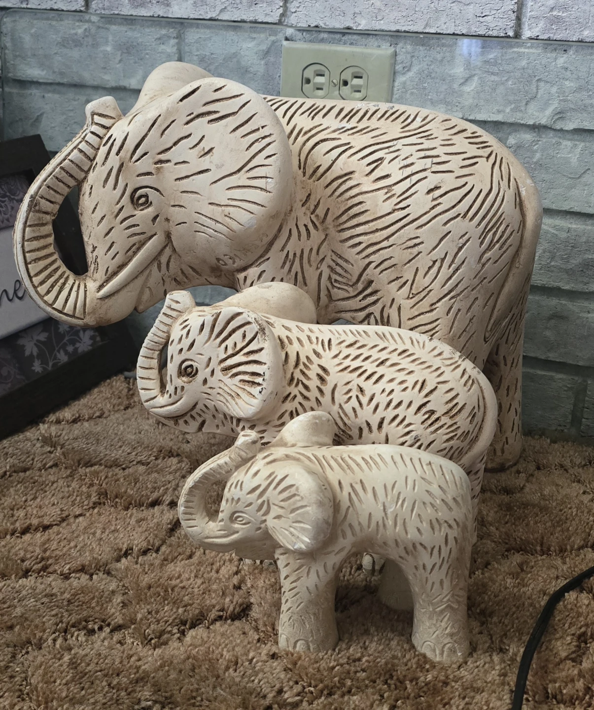 Mexican Clay Talavera Elephants from Mexico - photo 2