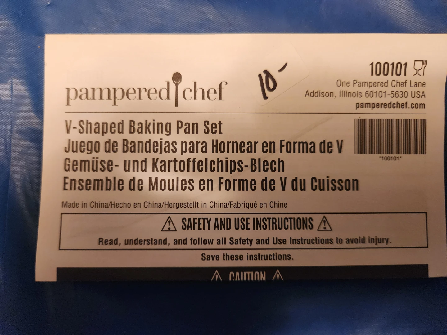 Pampered Chef V-Shaped Baking Pan Set - photo 2