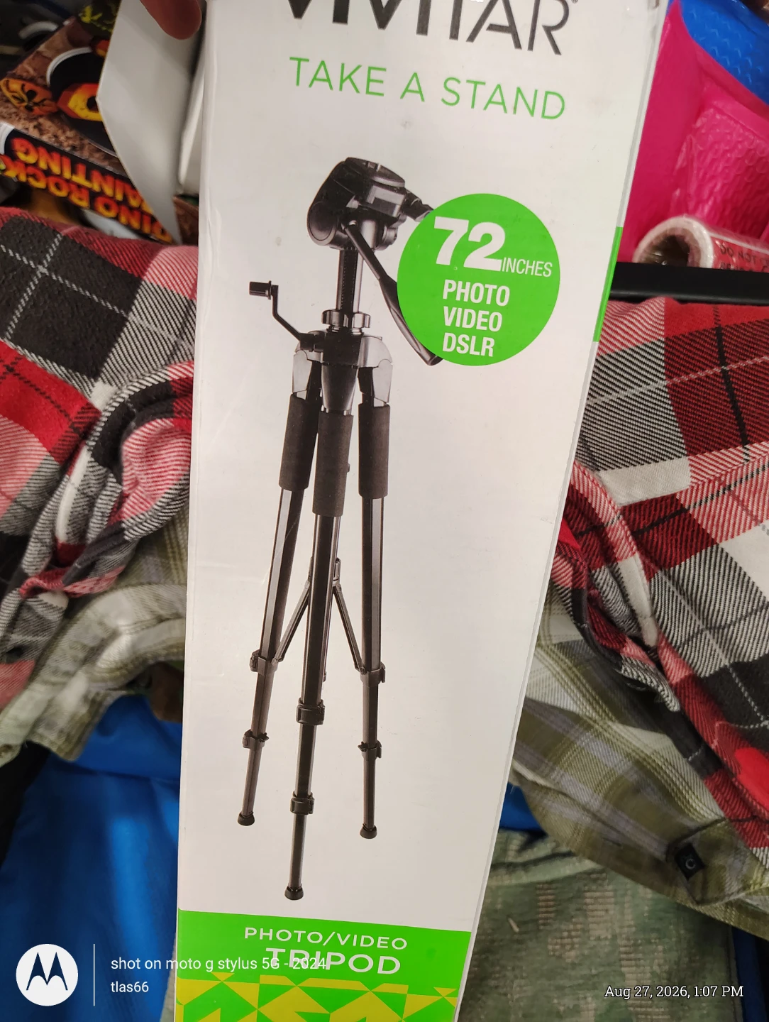 Vivitar Photo/Video Tripod - 72 Inch Height - photo 4