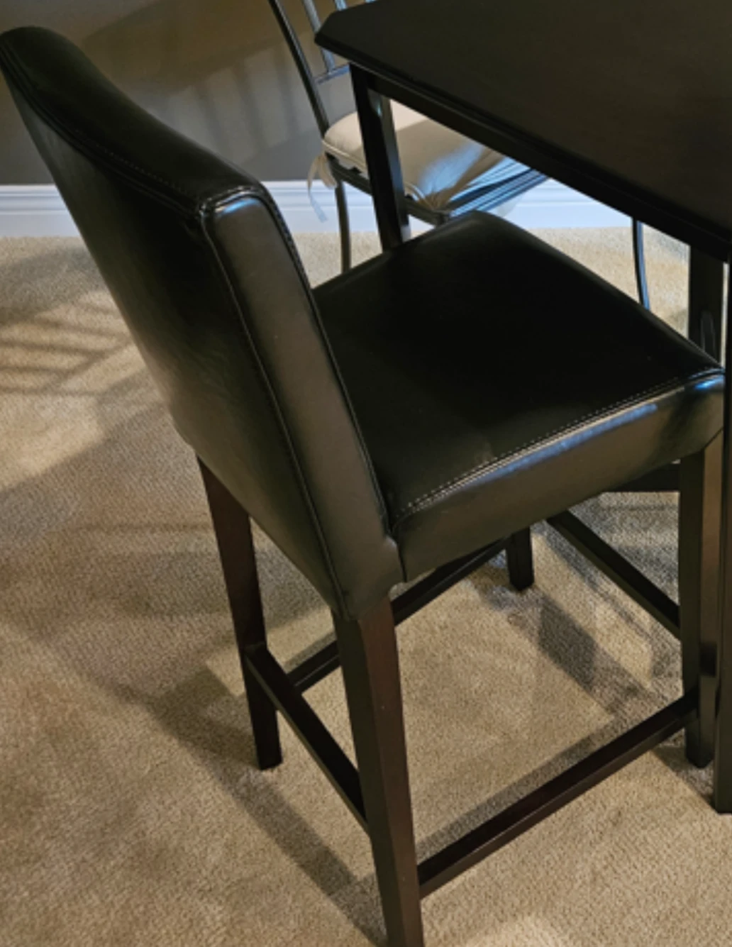 Bar-Height Square Wood Pub Table with 4 Chairs - photo 2