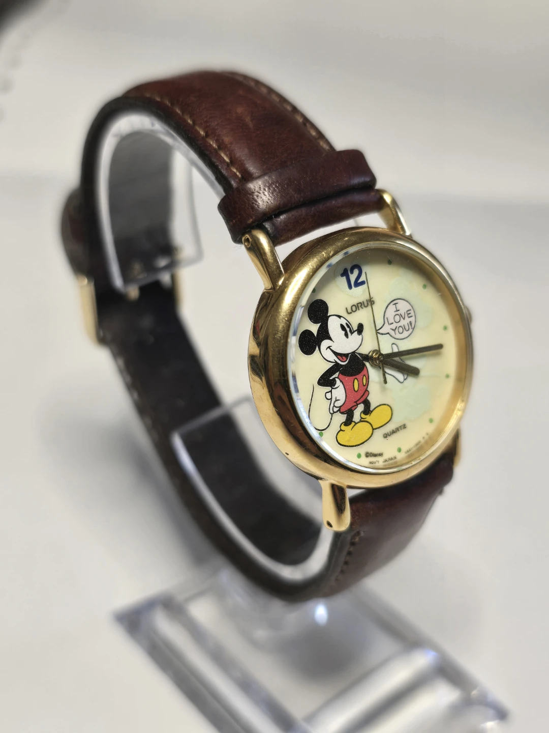 Disney Lorus Mickey Mouse Quartz Glow in the dark watch 29mm - photo 4
