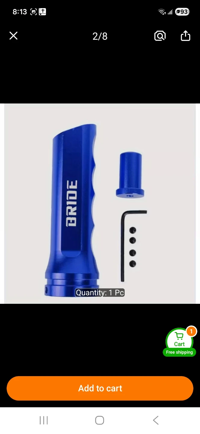 Bride Handbrake Handle Grip - Blue - photo 2
