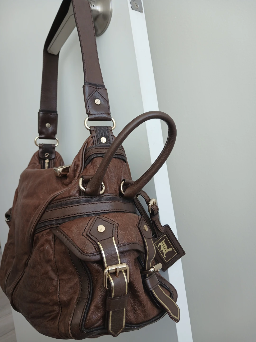 Brown Leather Hobo Bag - photo 4