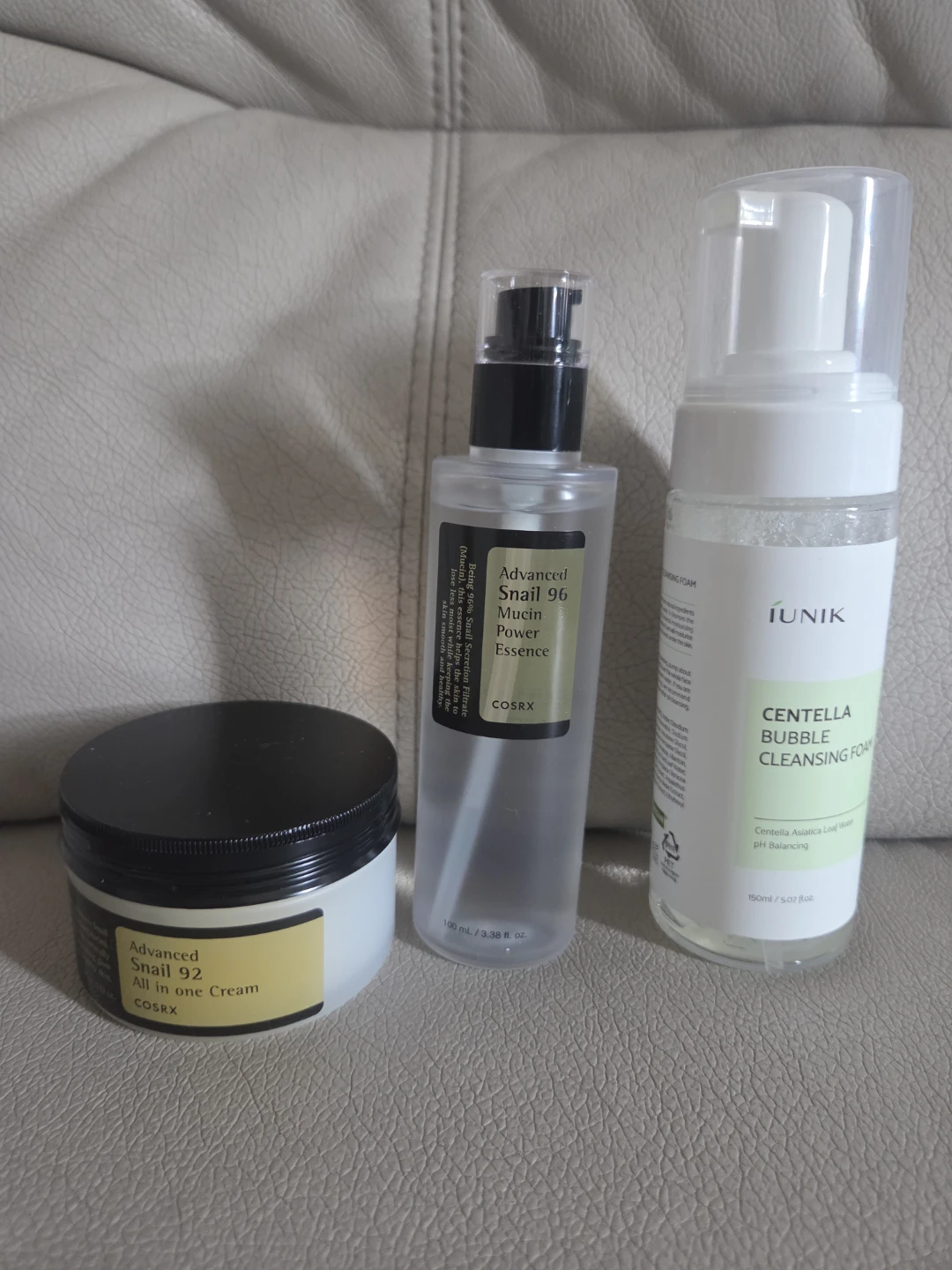 COSRX Advanced Snail 96 Mucin Power Essence & Cream + iUNIK