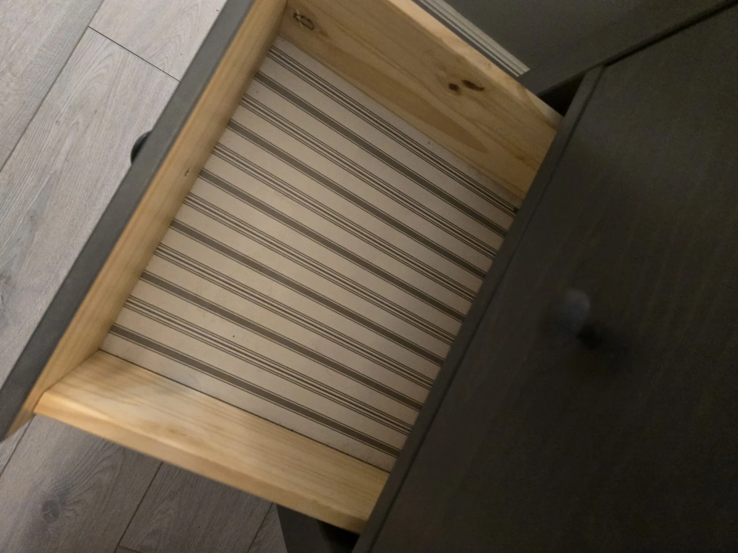Grey 2-Drawer Nightstand - photo 3