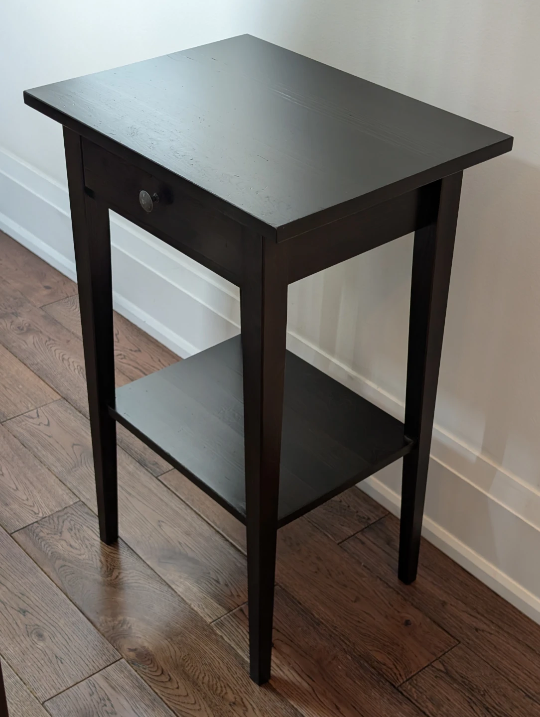 IKEA Hemnes Nightstand Side Table, Black Brown - photo 5