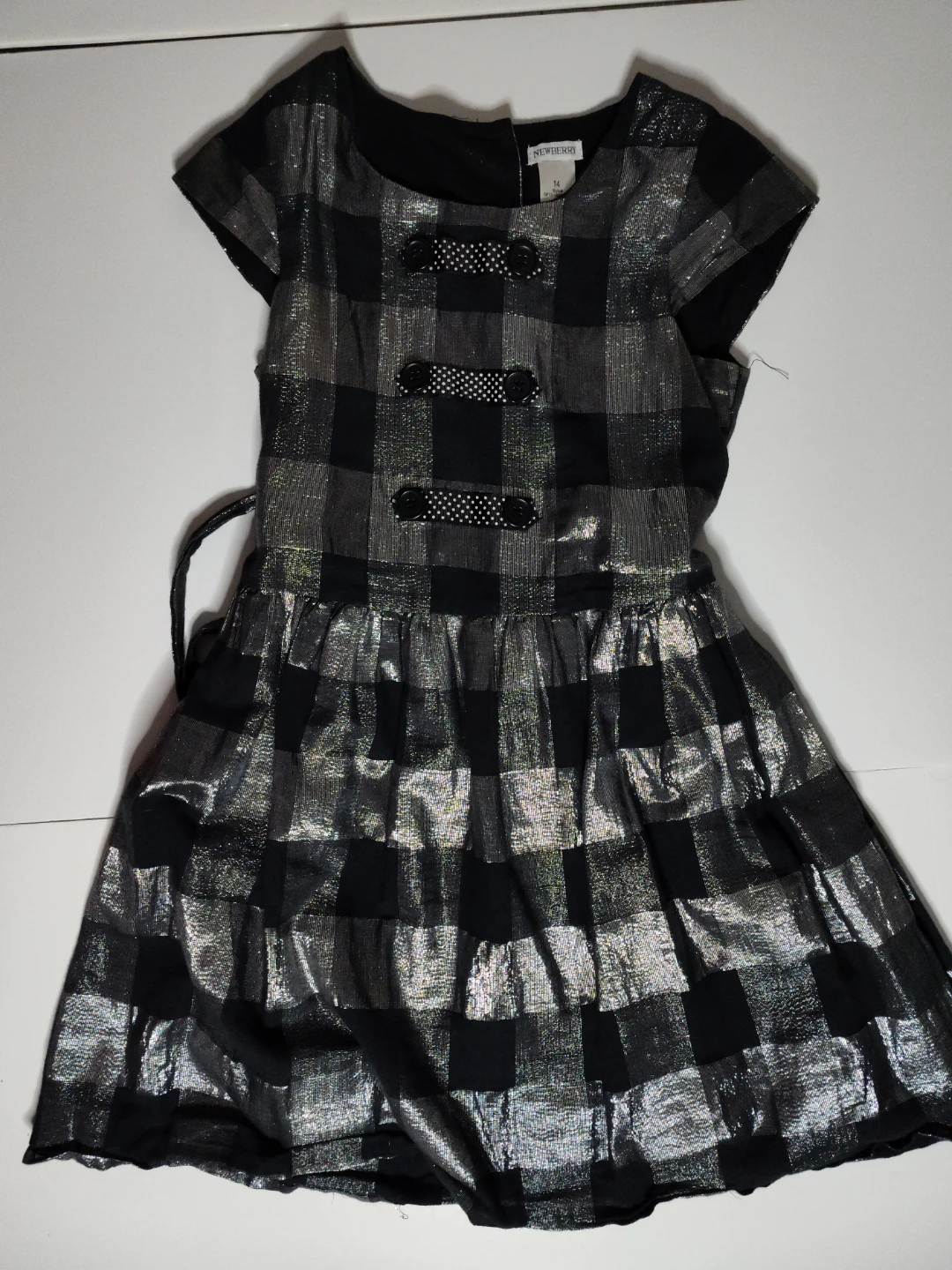 NEWBERRY Girls Plaid Dress Size 14