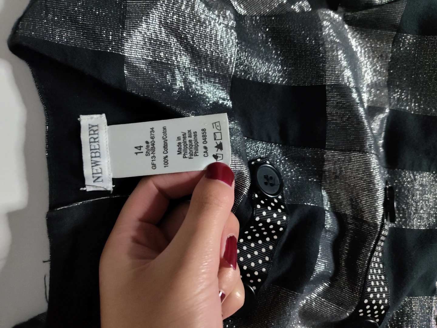 NEWBERRY Girls Plaid Dress Size 14 - photo 5