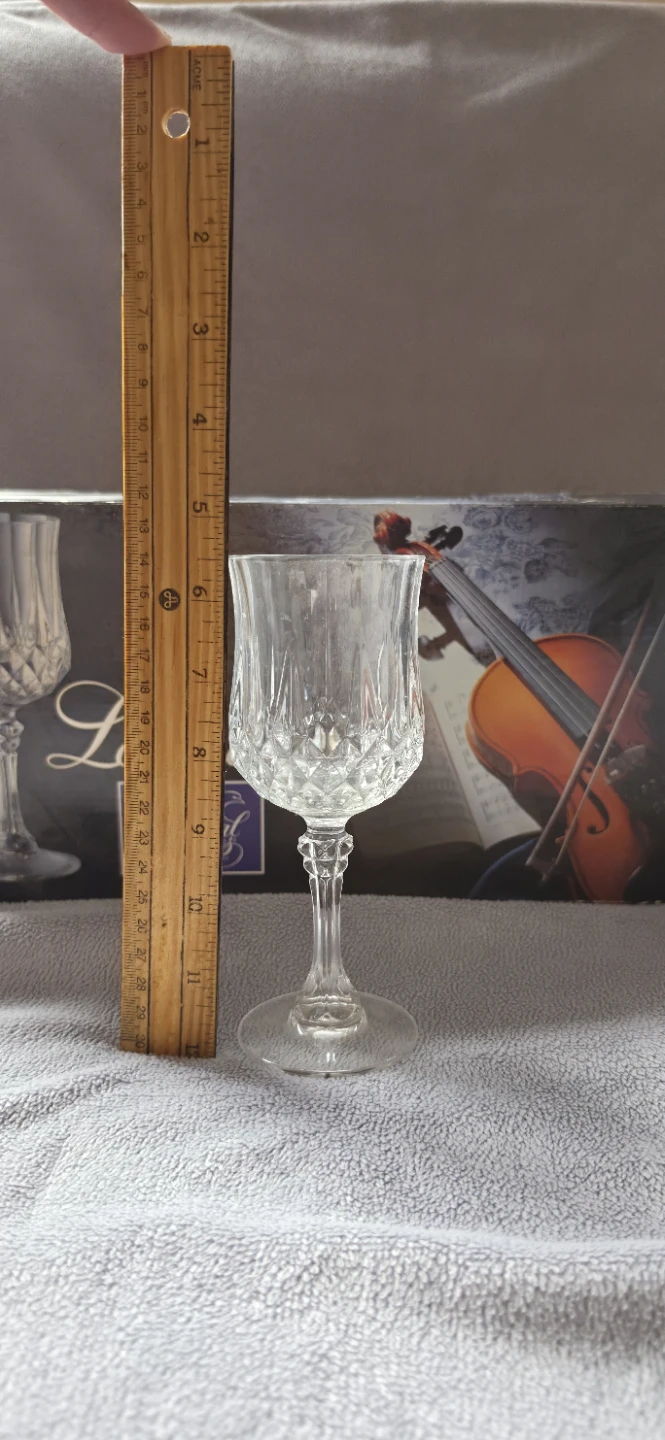 Longchamp 24% Lead Crystal Wine Glass