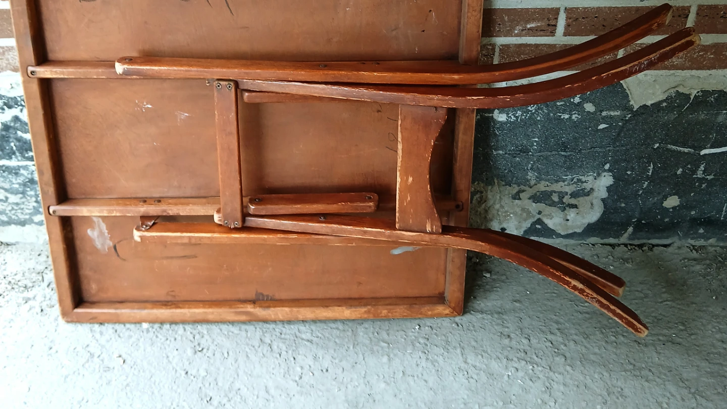 Wooden Folding Side Table - photo 5