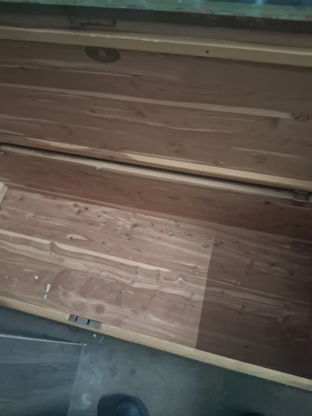 Vintage Green Cedar Chest Trunk - photo 2