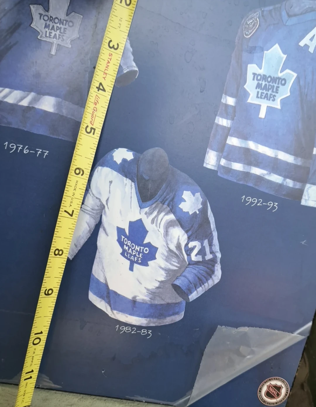 Toronto Maple Leafs Jersey History Poster - photo 4