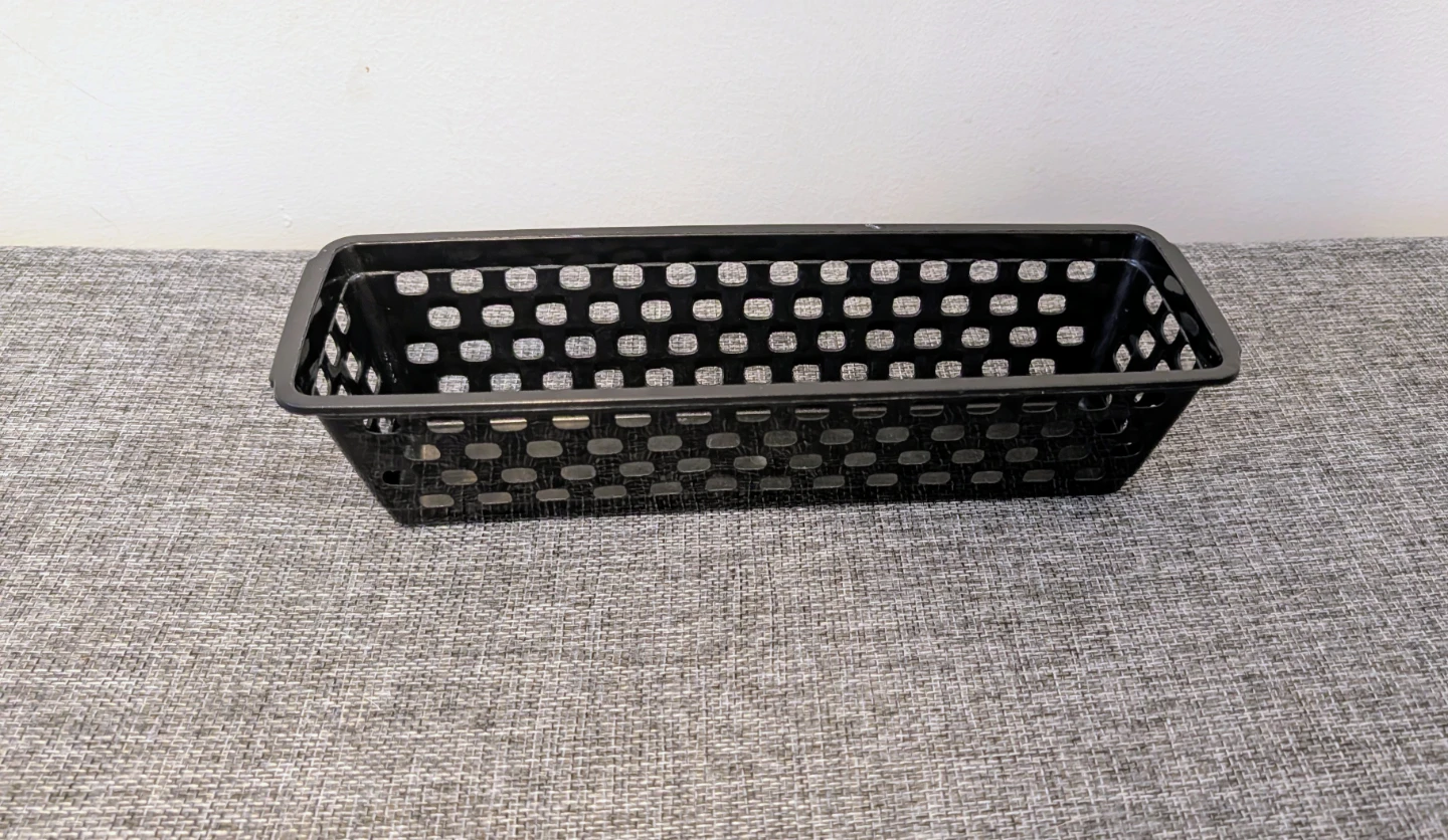 Black Plastic Organizer Basket - photo 2