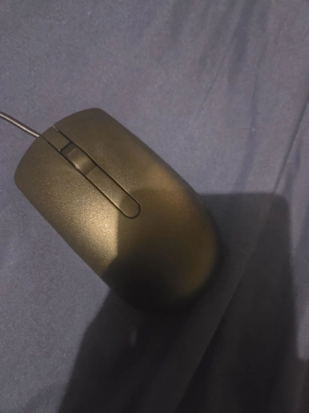Gold Wired Computer Mouse