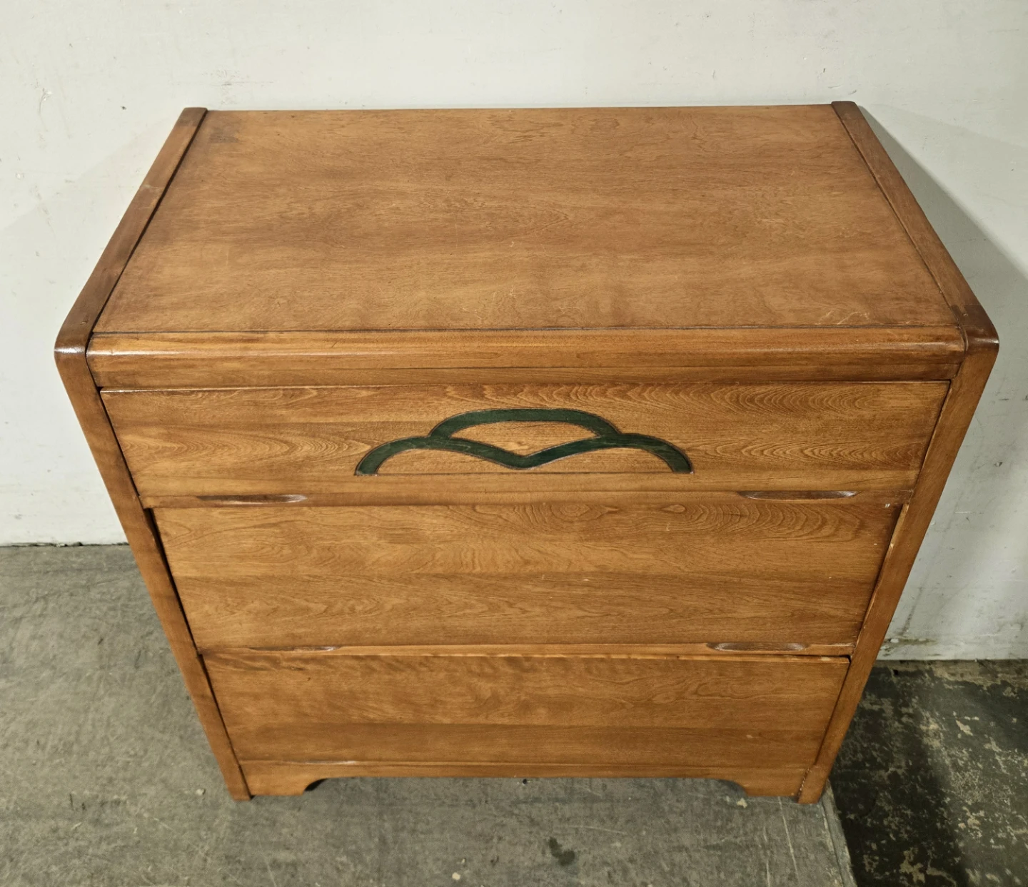 Art Deco Solid Walnut 3 Drawer Dresser (Delivery Available) - photo 3