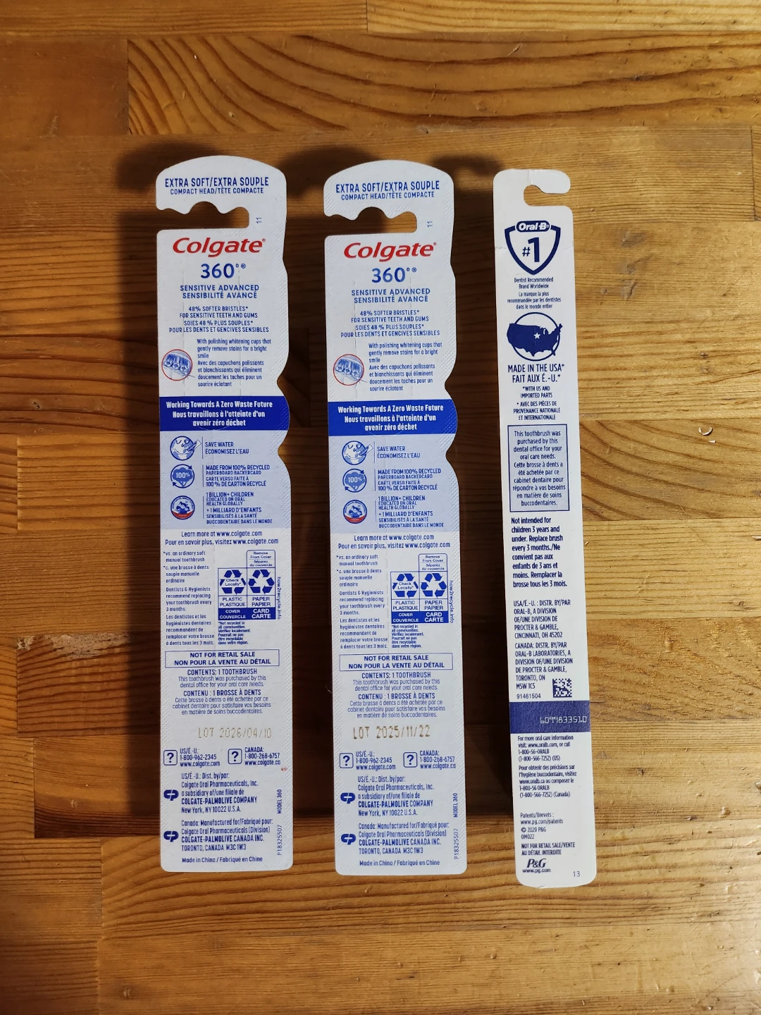 Colgate 360 Sensitive Advanced and Oral-B Toothbrushes - photo 2