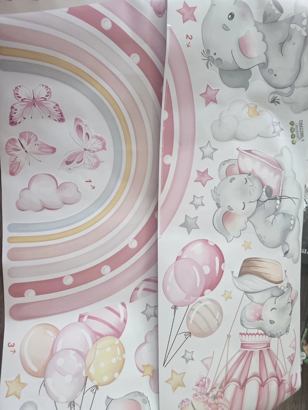 Decalmile Elephant Balloon Wall Decals - photo 2