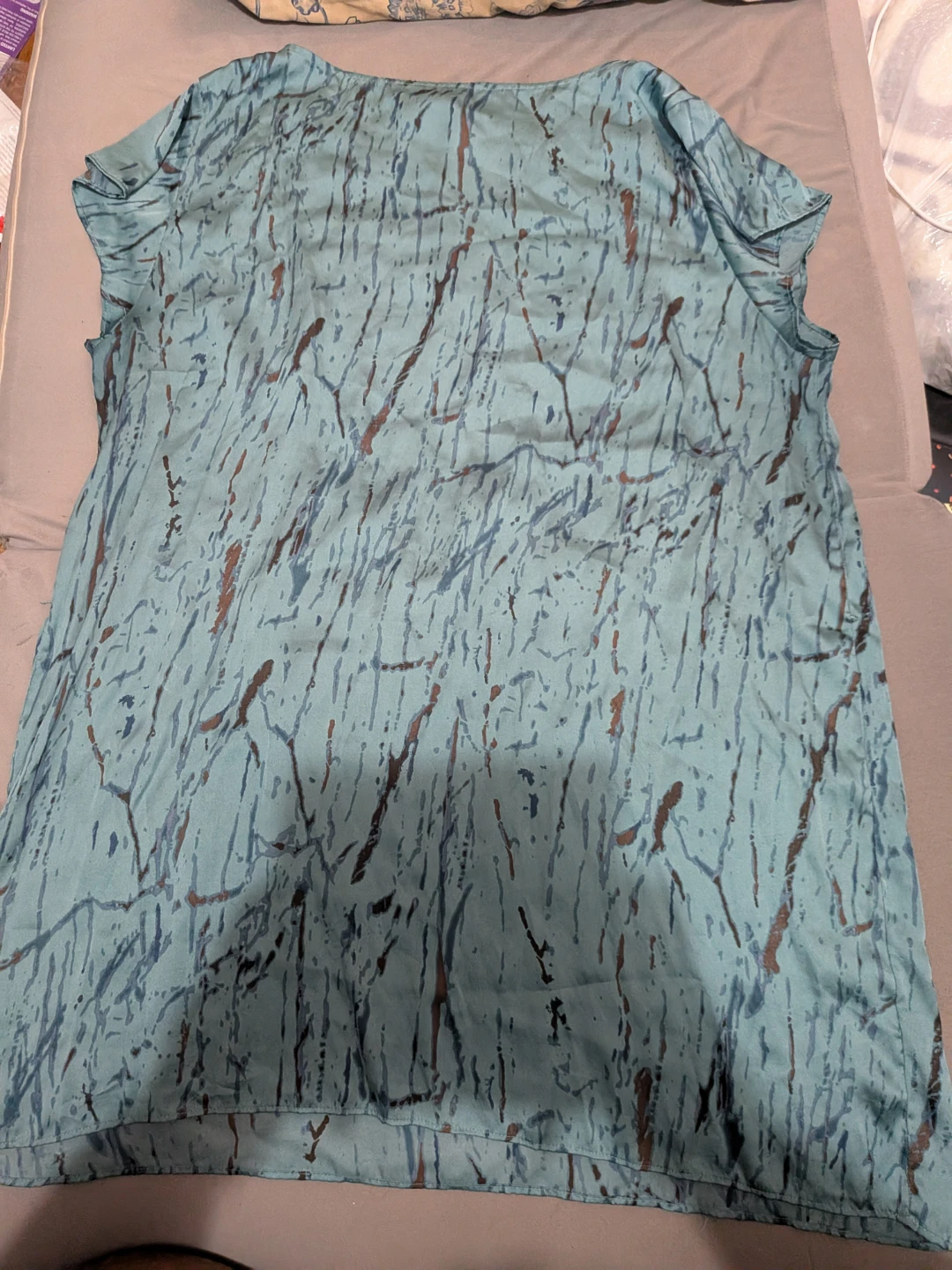 Calvin Klein Jeans Women's Blue Print Top XL - photo 4