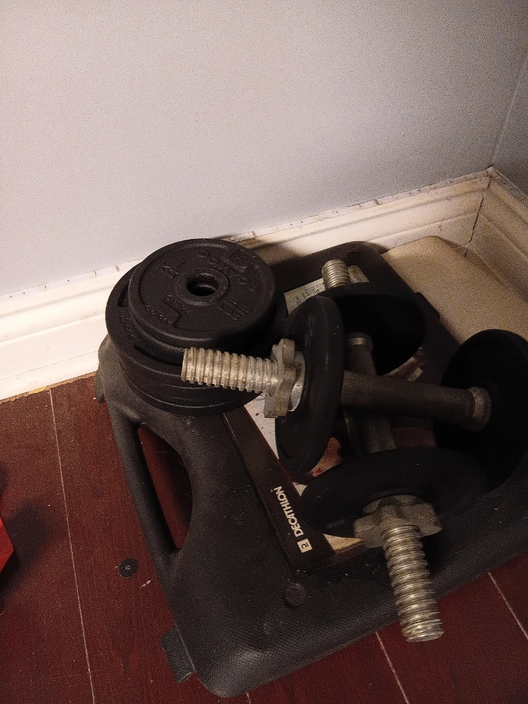 Decathlon Adjustable Dumbbells with Weight Plates