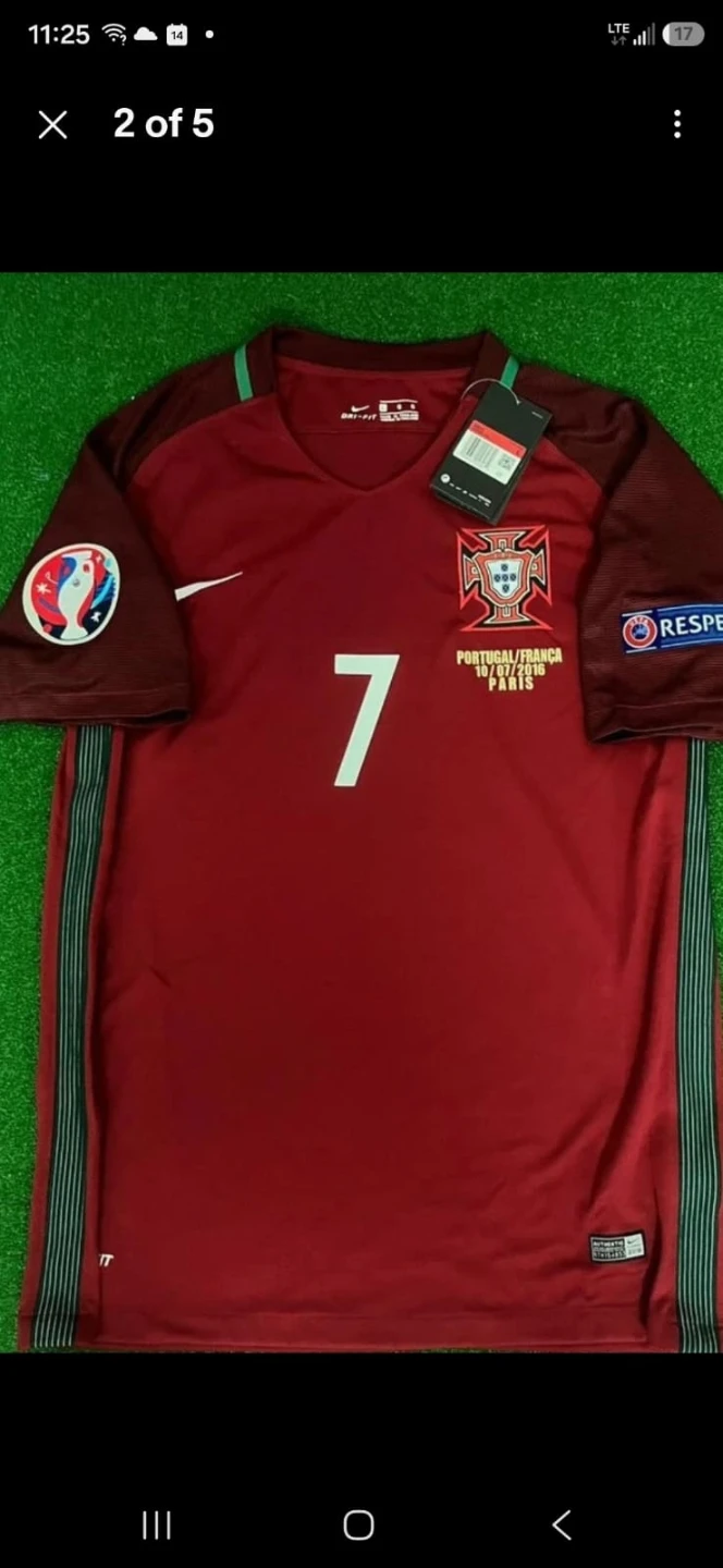 Cristiano Ronaldo #7 Portugal jersey Euro 2016