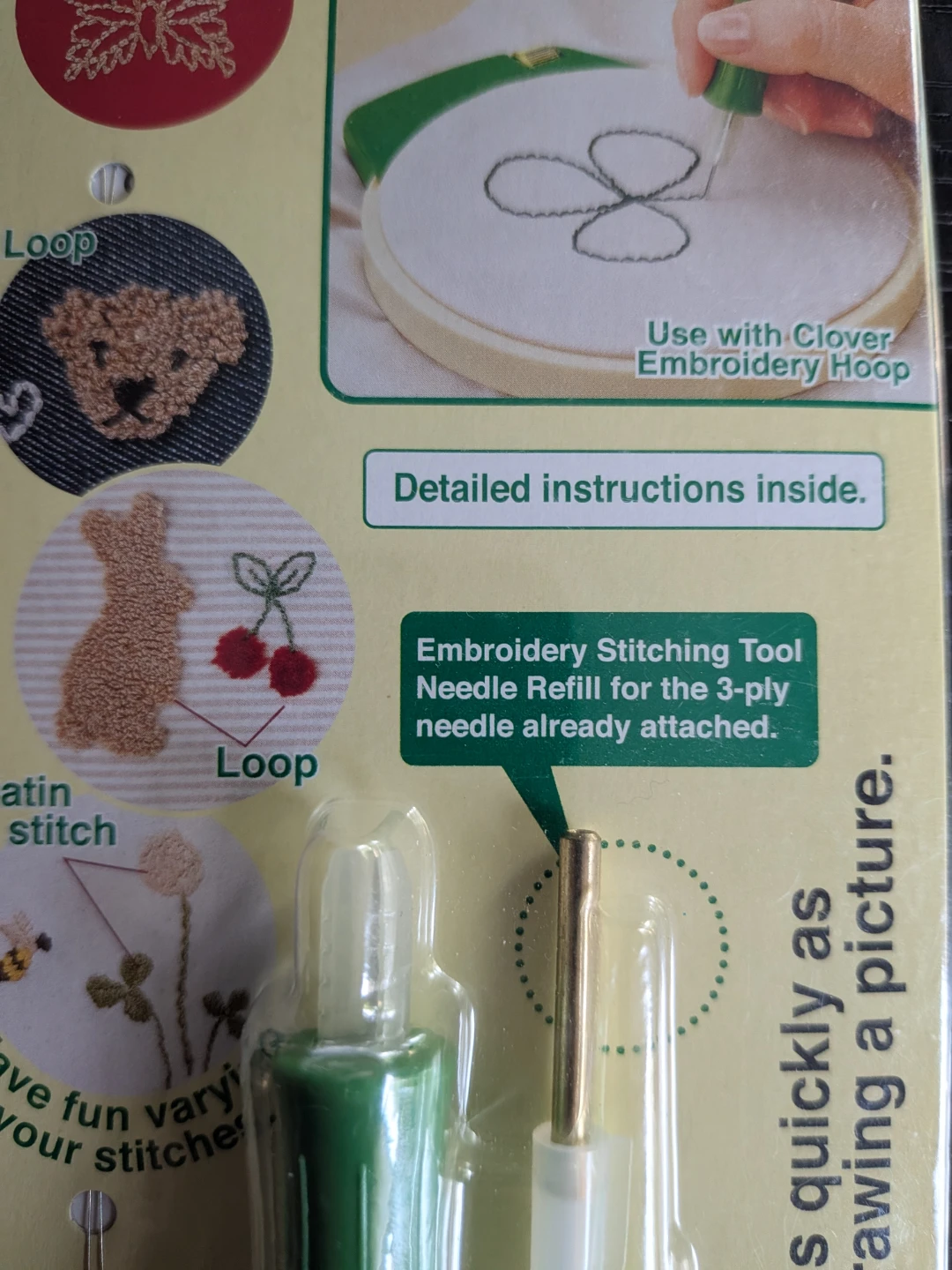Clover Embroidery Stitching Tool New in Pkg - photo 4