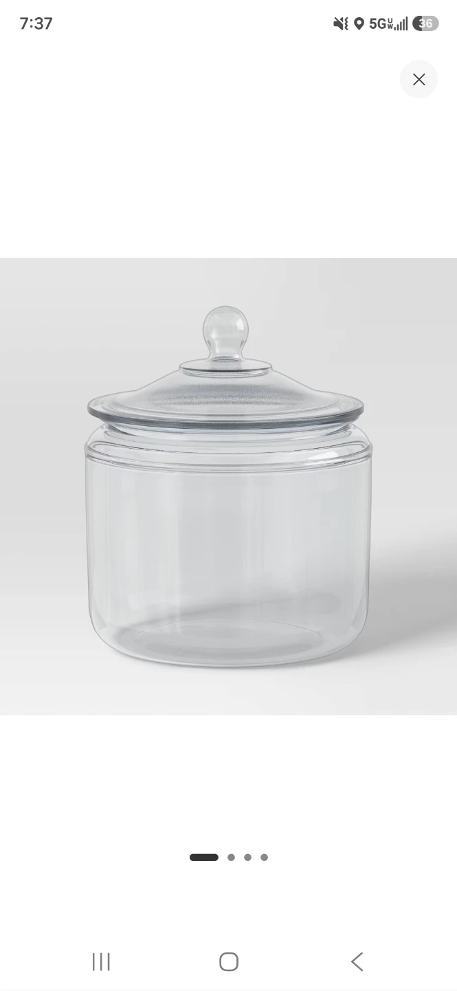 Clear Glass Apothecary Jar with Lid