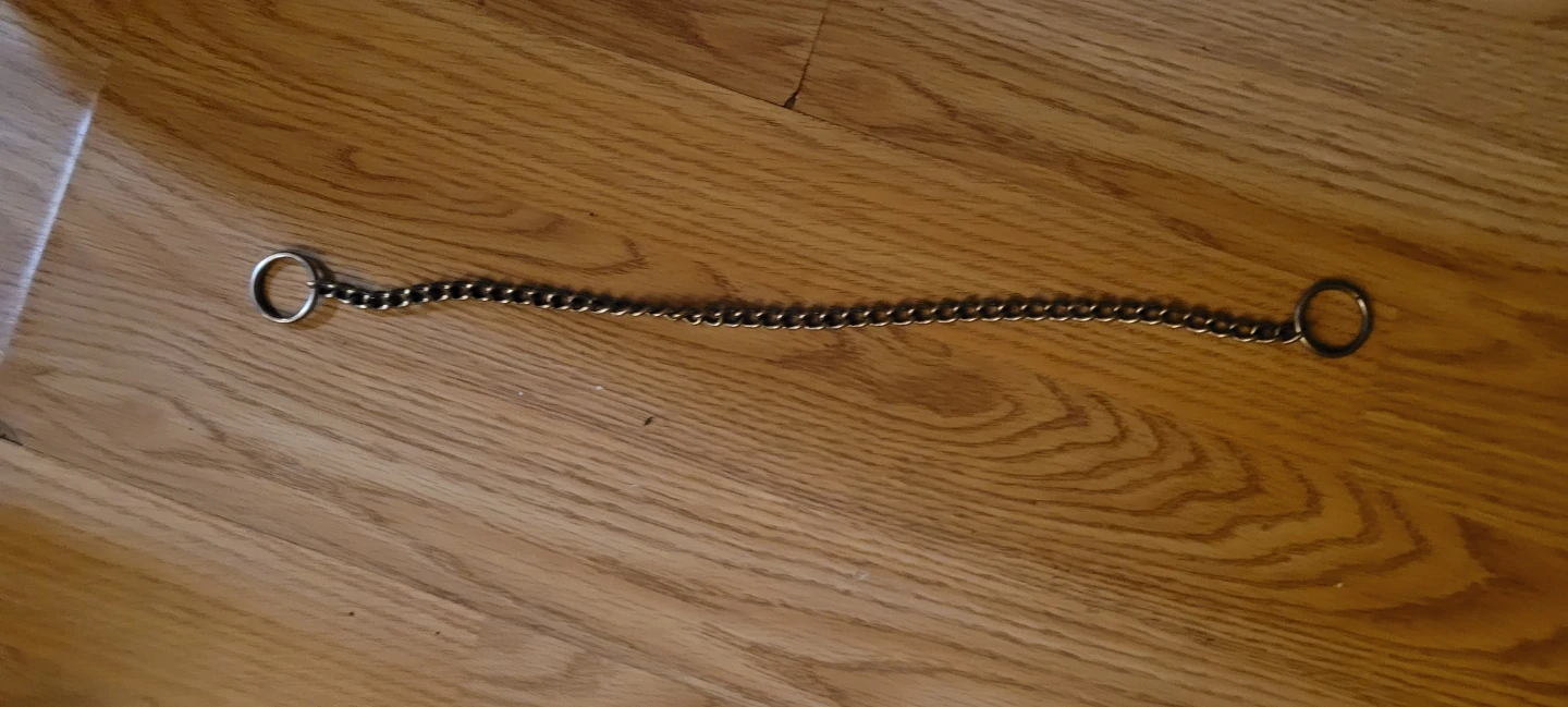 Metal dog chain choke collar