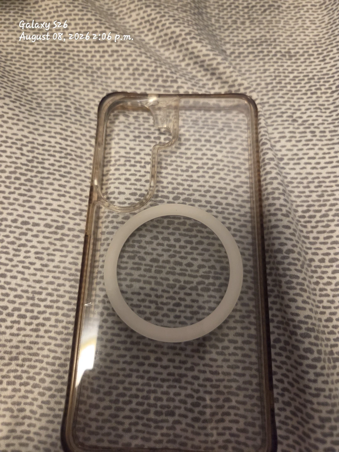 Clear Phone Case with Magnetic Ring for Galaxy S26