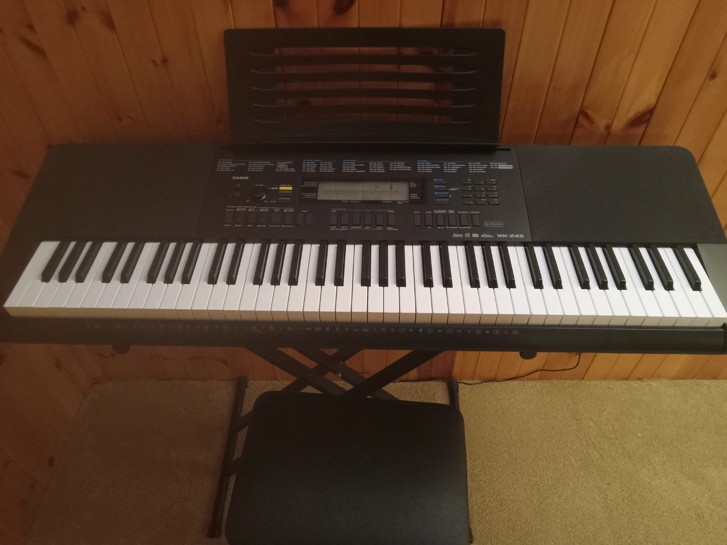 Casio WK-245 Keyboard with Stand and Bench - photo 2