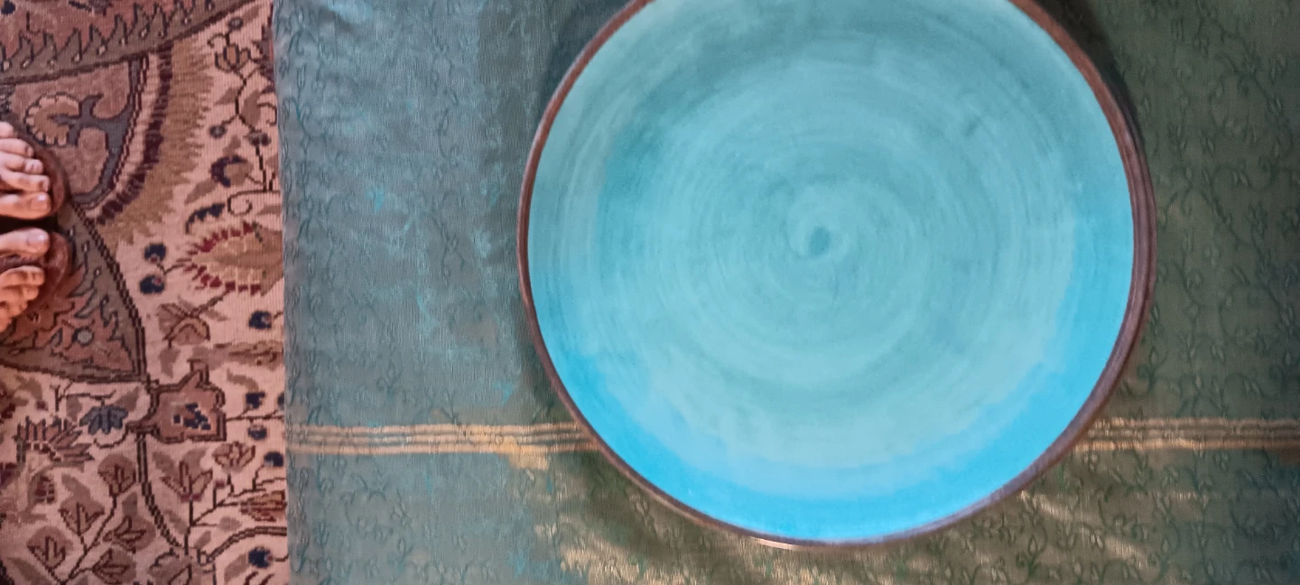 Turquoise Melamine Plates (Set of 3) - photo 2
