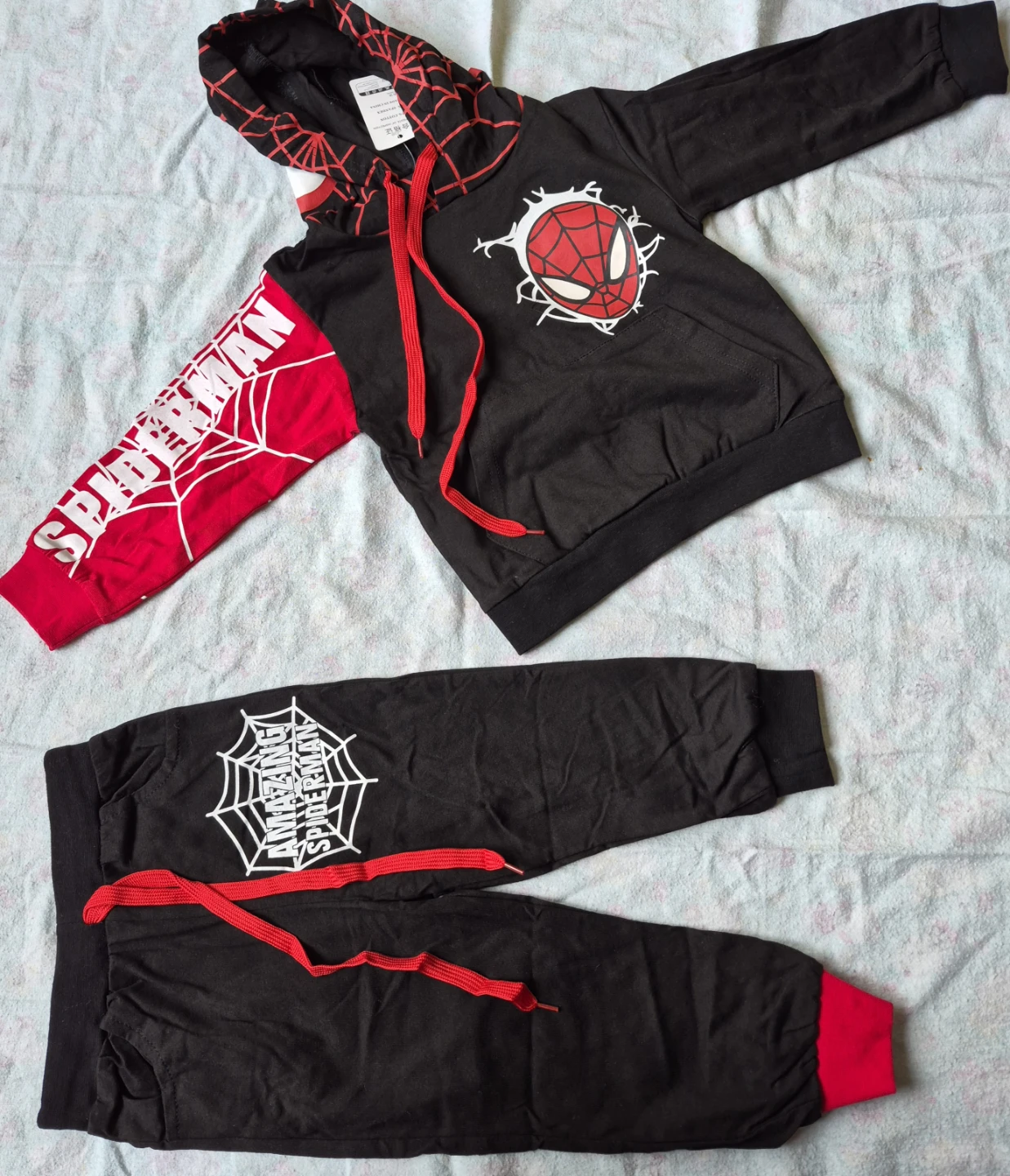 Kids Spiderman Hoodie and Pants Set 100cm - photo 5