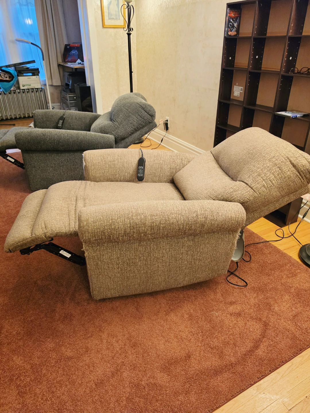 Pair of Ashley Furniture Power Recliners w/ Heat & Massage