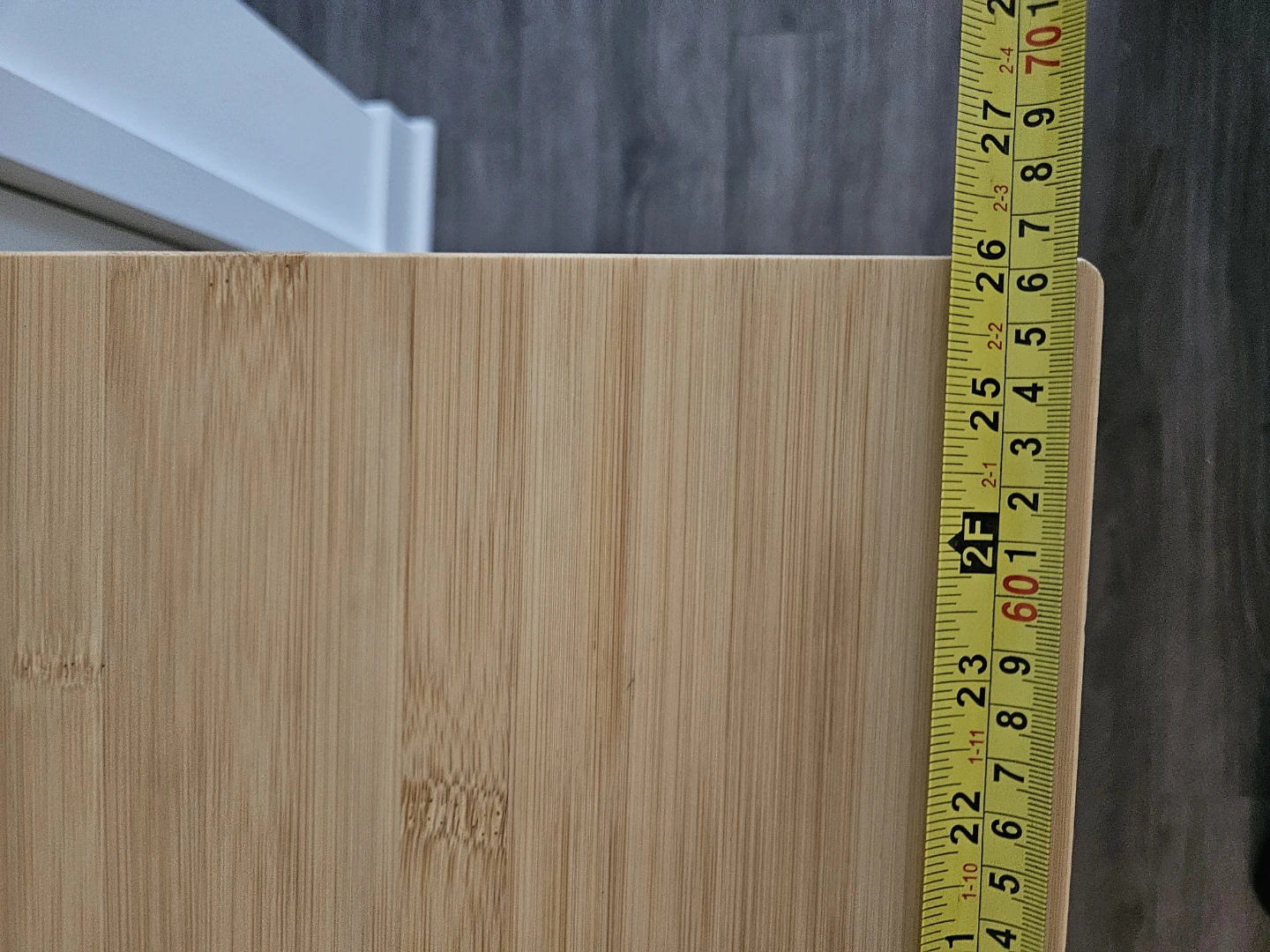 Bamboo Storage Cabinet with Door and Shelves - photo 4