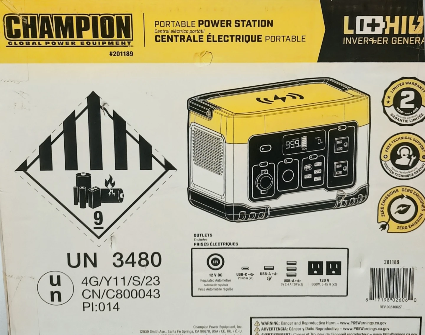 Champion Global Power Equipment Portable Power Station #201189