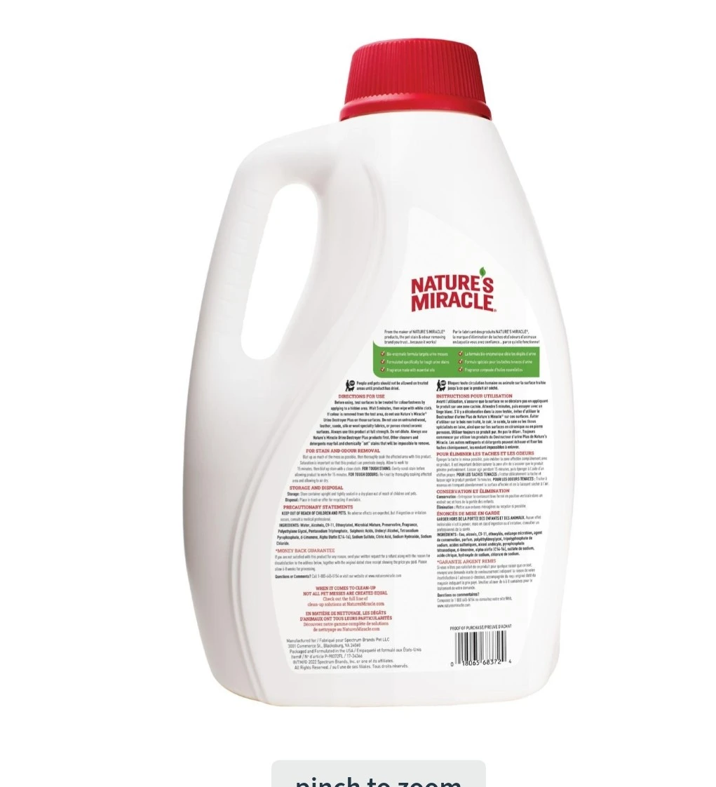 New Nature's Miracle Urine Destroyer Plus Spray - photo 3