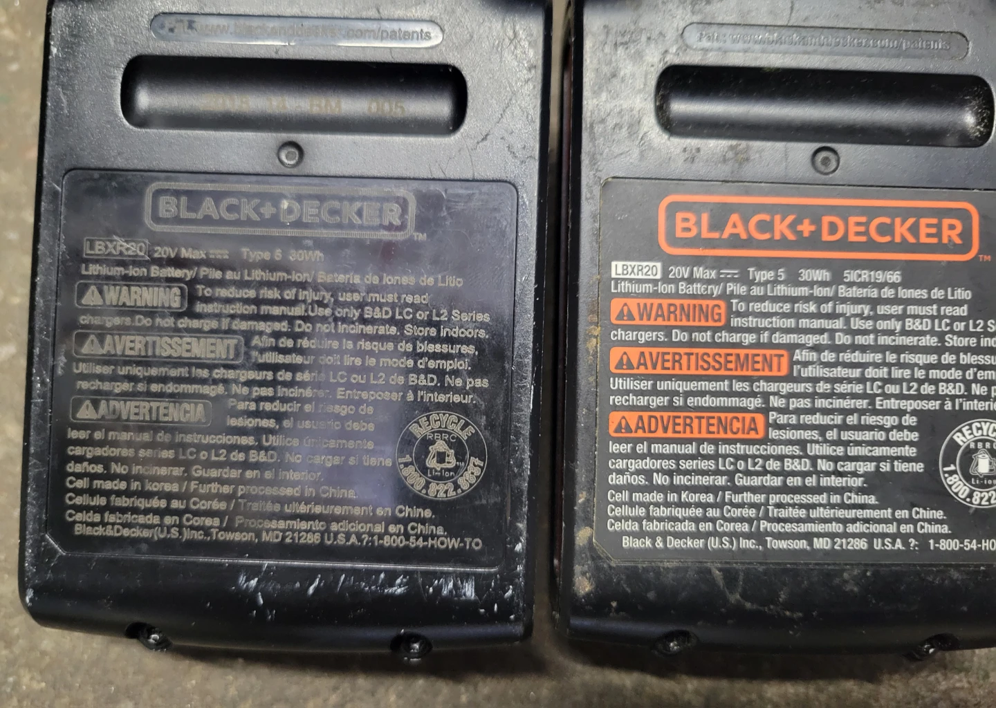 (FOR PARTS!!) BLACK+DECKER 20V MAX Batteries (2-Pack) - photo 3
