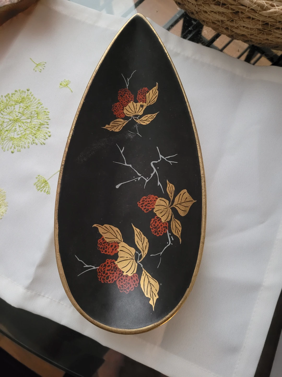 Yellow Ceramic Serving Dish - Made in Germany