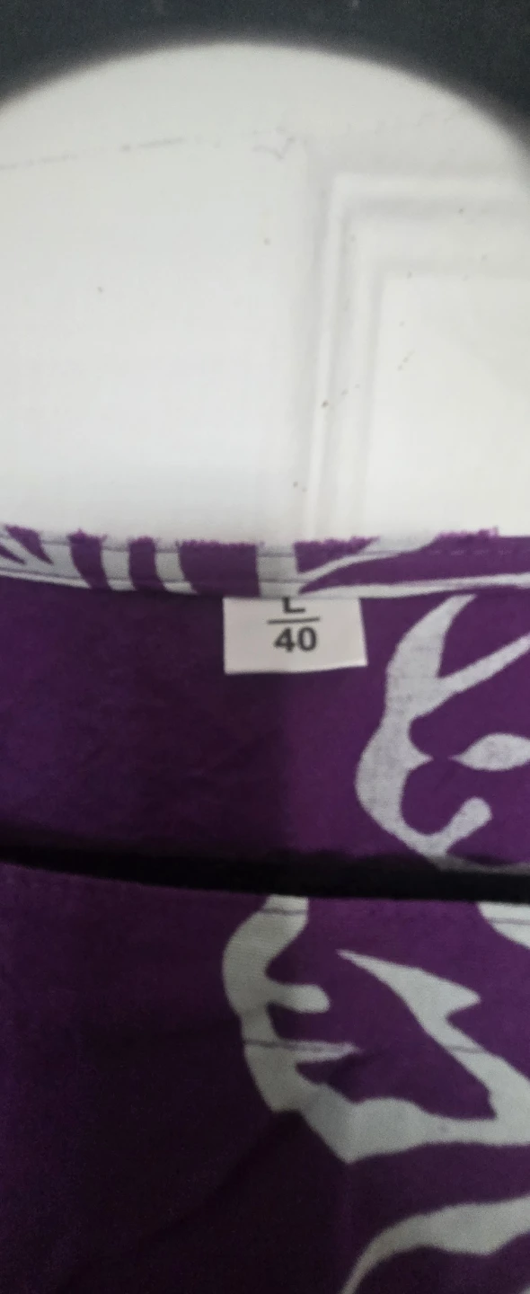 Purple floral print dress - Size L - photo 3