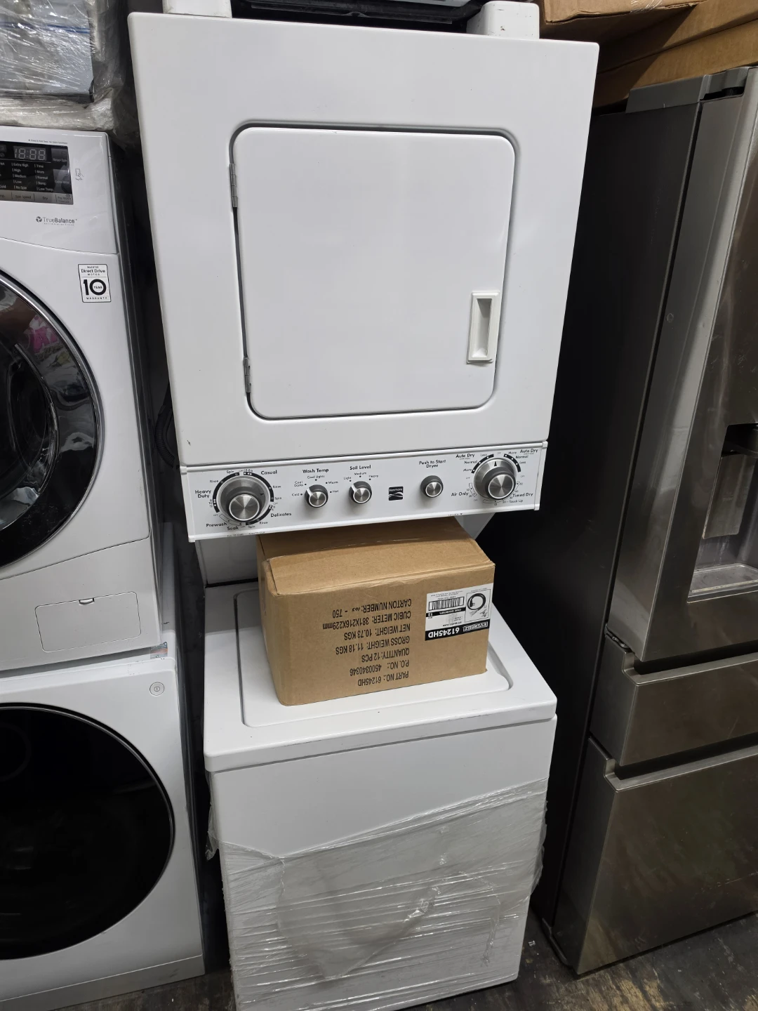 Kenmore 24in wide washer and dryer tower
