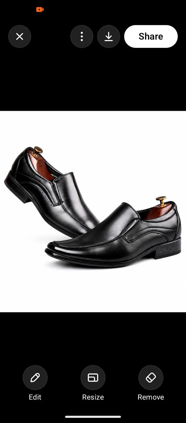 BRAND NEW Men's Black Leather Slip-On Dress Shoes size 12 - photo 2
