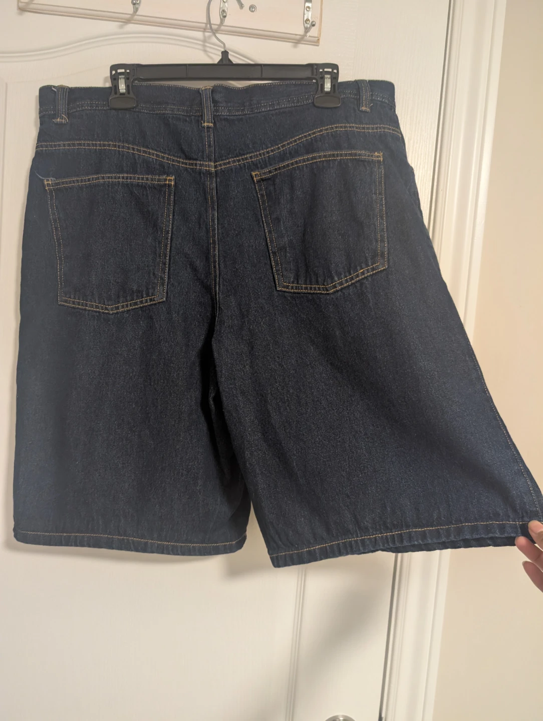 Men's Dark Wash Denim Shorts - photo 4