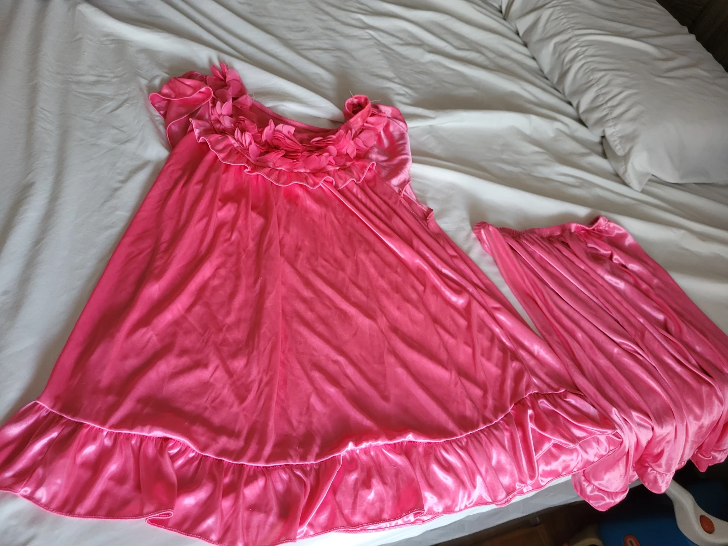 Pink Nightgown and Pants Set