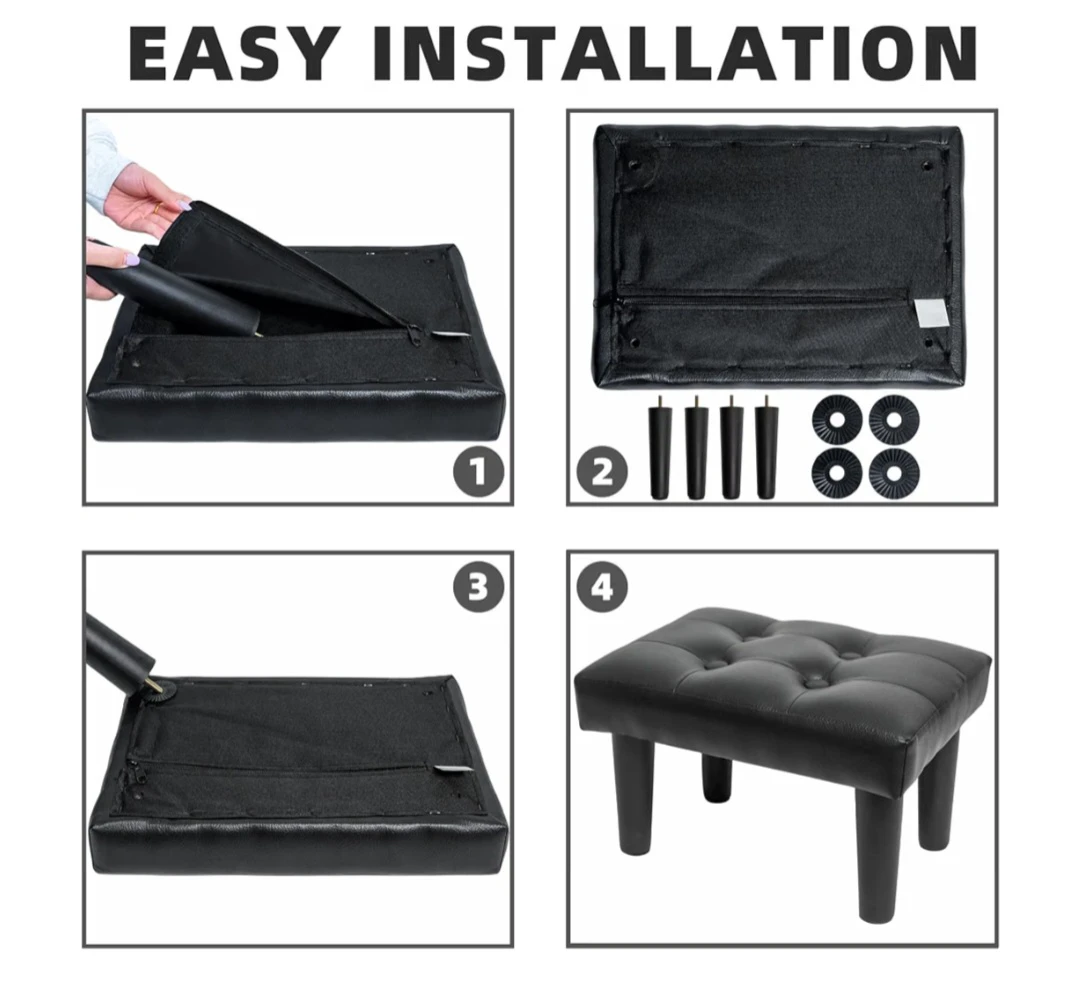 CAROLMADE - Black  Ottoman Footrest - photo 2